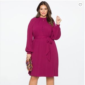 Berry dress. Flattering